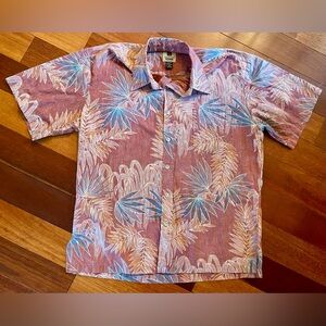 Tori Richard Honolulu Reverse Print Aloha Shirt - Size Medium Hawaiian Shirt